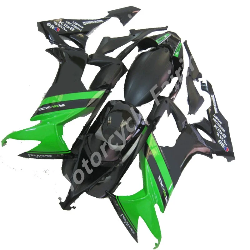 Injection Motorcycle  Fairing kit For Kawasaki Ninja  ZX10R 08-10 ZX 10R 08 09 10 ZX-10R 2008 2009 2010 green black