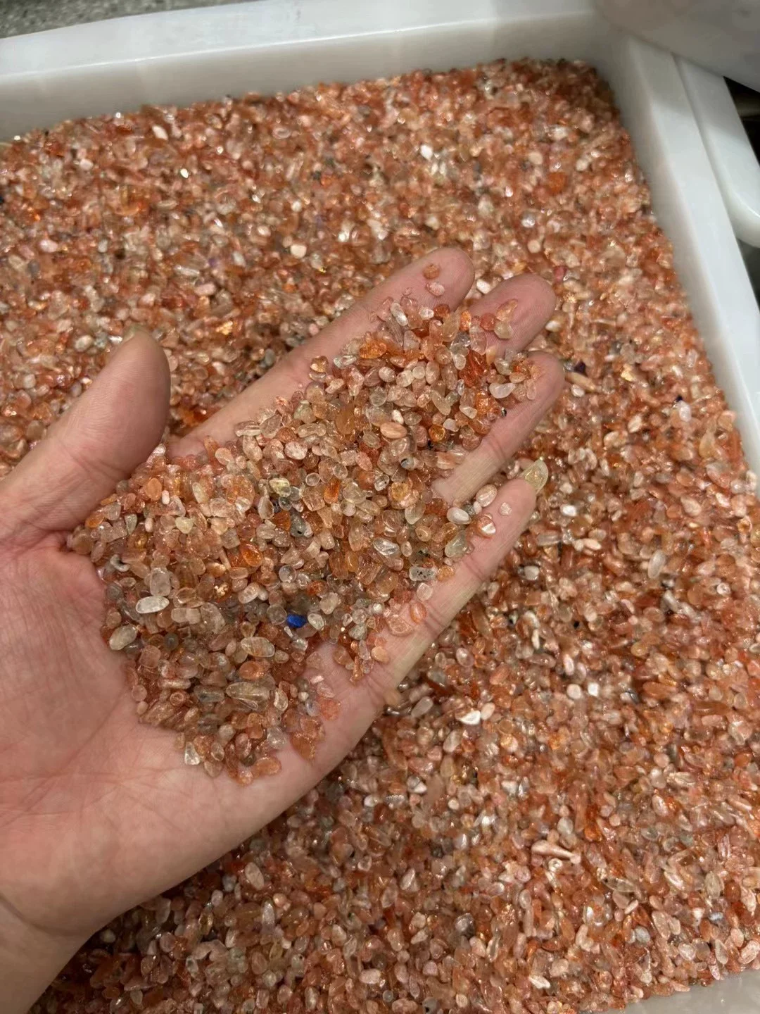 Natural Crystal Golden Sun Crushed Stone Healing Gemstone for Jewelry Making And Collecting