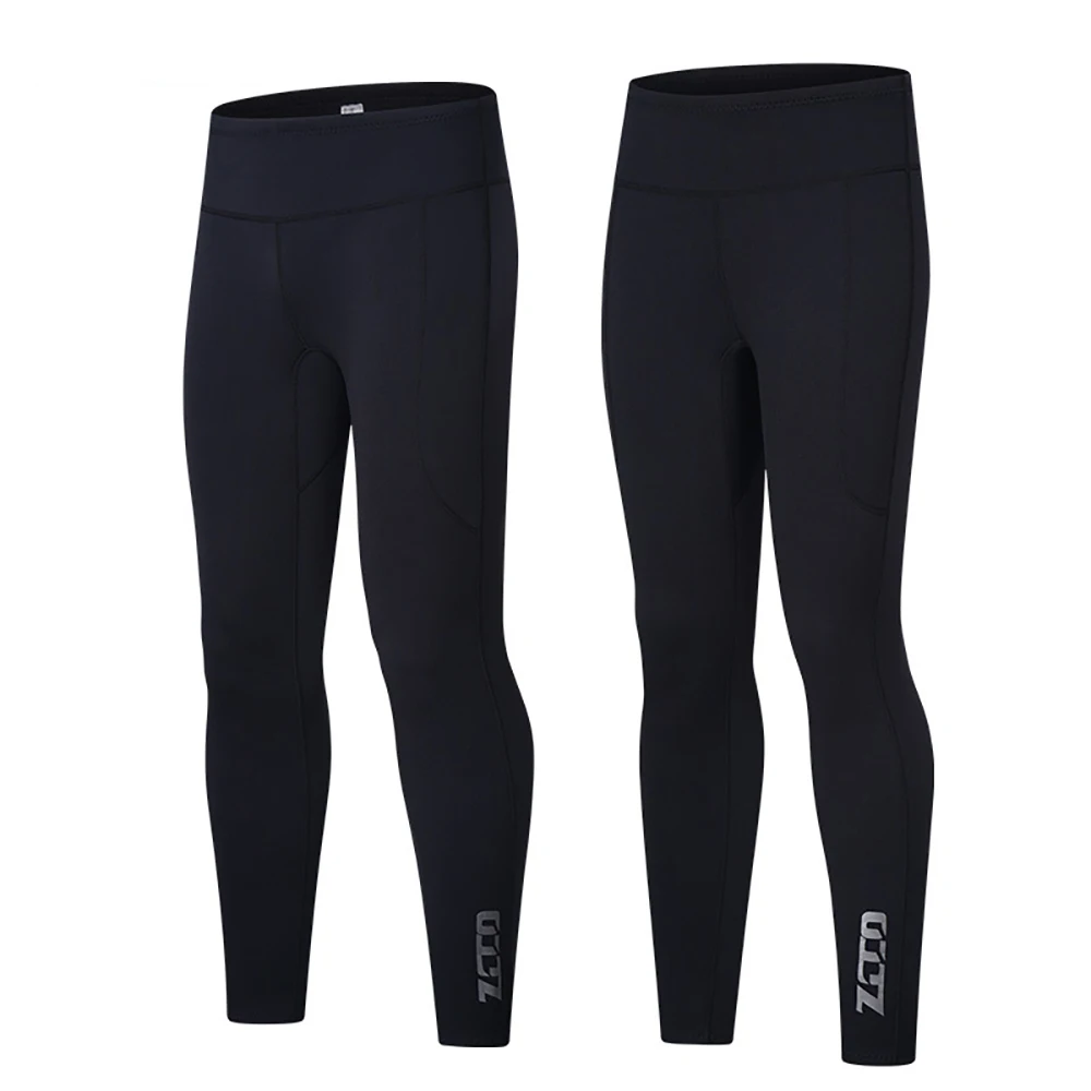 الرجال النساء بذلة السراويل 2 مللي متر/1.5 مللي متر النيوبرين الدافئة طماق للمياه التمارين الرياضية الغوص تصفح السباحة الغوص الغوص التجديف