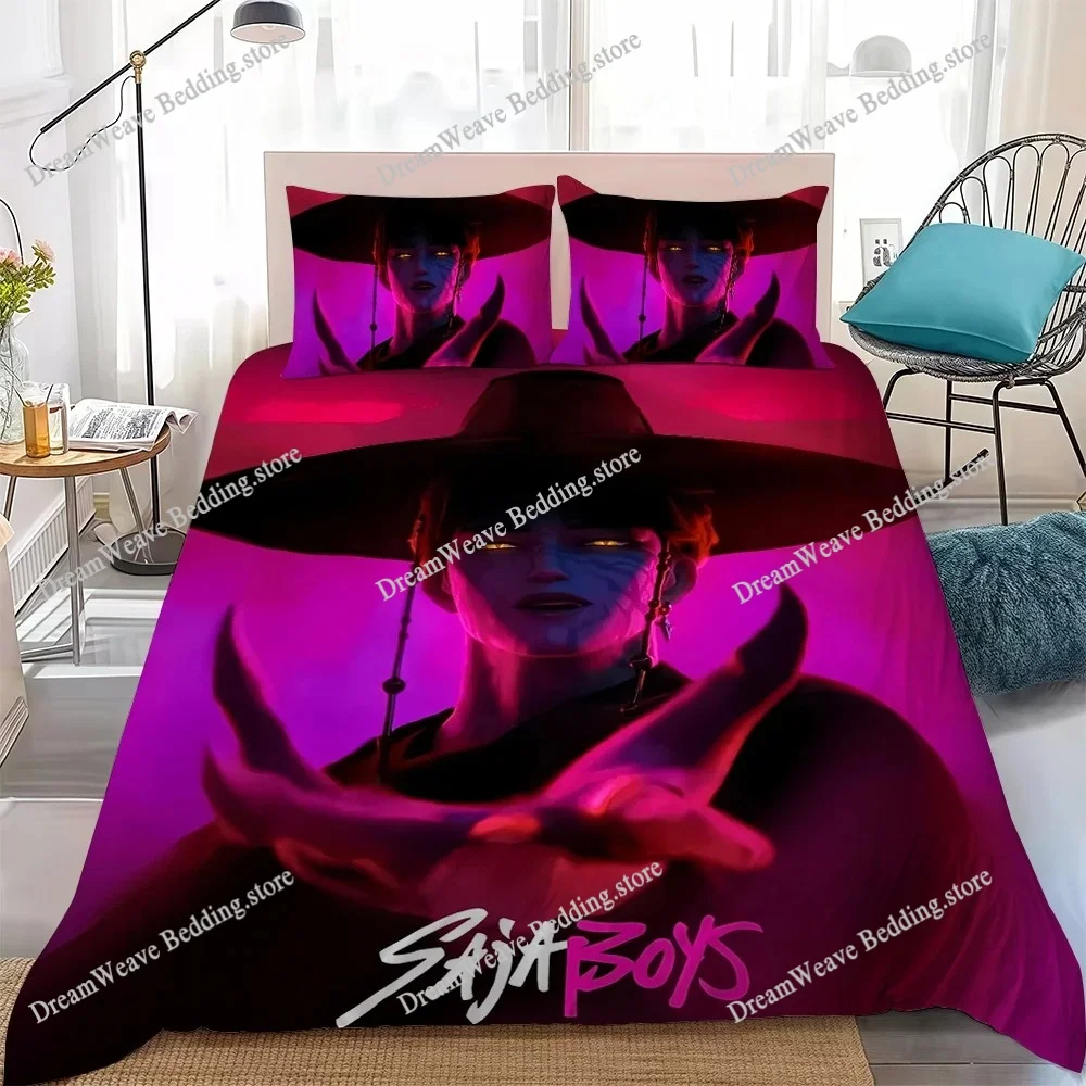 Fashion Band Lovely Duvet Cover Set Home Style Bedding Soft Laundry Cotton Bed Student Dormitory Gift