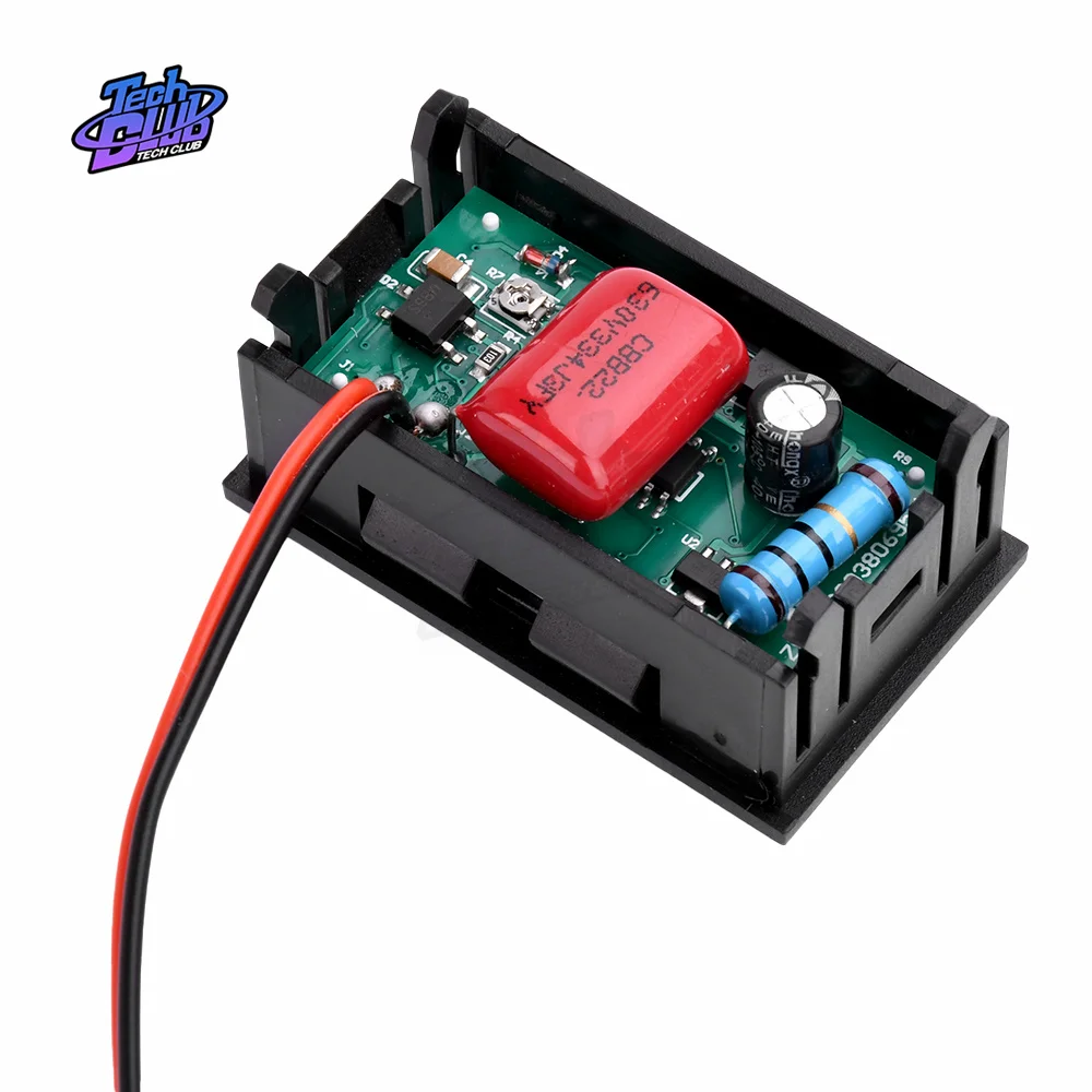 AC 70-500V 0.56" Inch LED Digital Voltmeter Voltage Meter Volt 2 Wires Red Green Blue Display DIY Instrument Tool