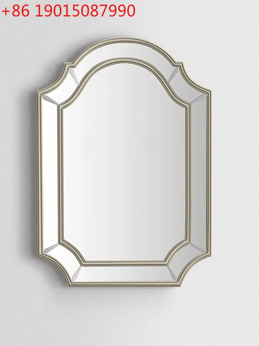 

Washing mirror bathroom shape dressing mirror wall-mounted bathroom simple art mirror