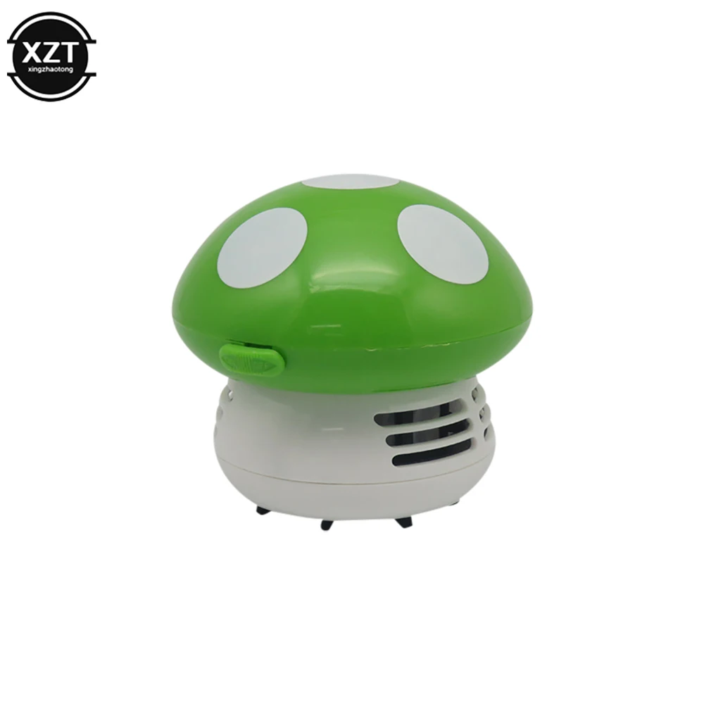 Handheld Mini Desktop Vacuum Cleaner Mushroom Shape Cleaner Desk Cleaner Eraser Dust Paper Dust Sweeper