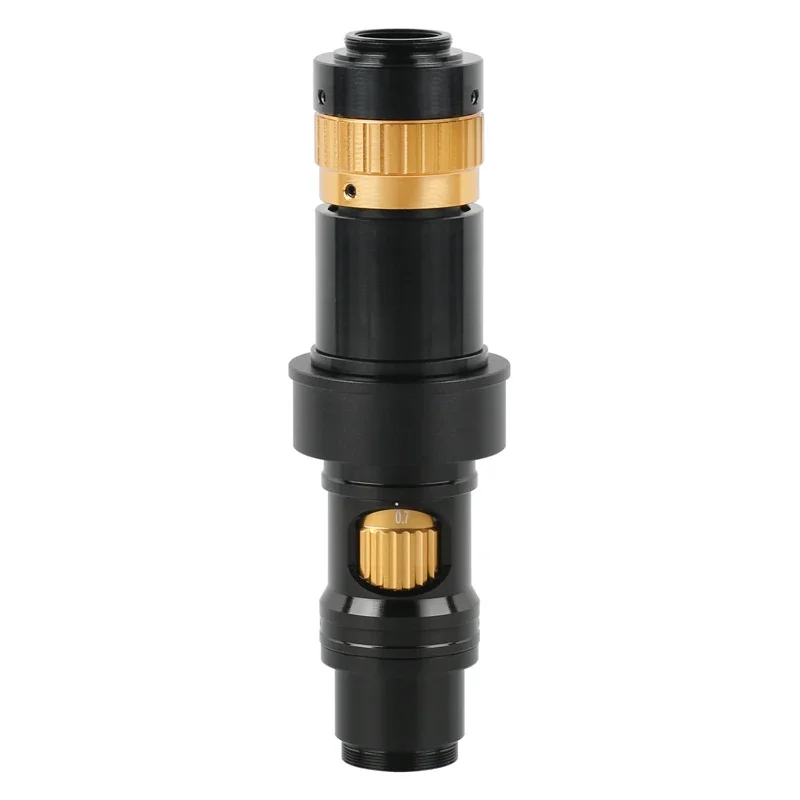 Large depth of field Adjustable Magnification HD 180X Zoom C Mount Lens For HDMI VGA USB Industry Video Microscope Camera