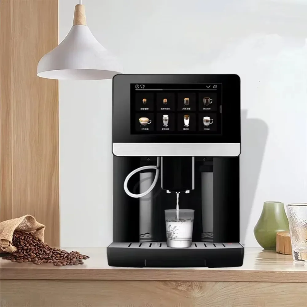 

New Design 7 Inches Full Graphic Display for Brewing 22 Kinds of Beverage Built in Grinder Fully Automatic Coffee Machine