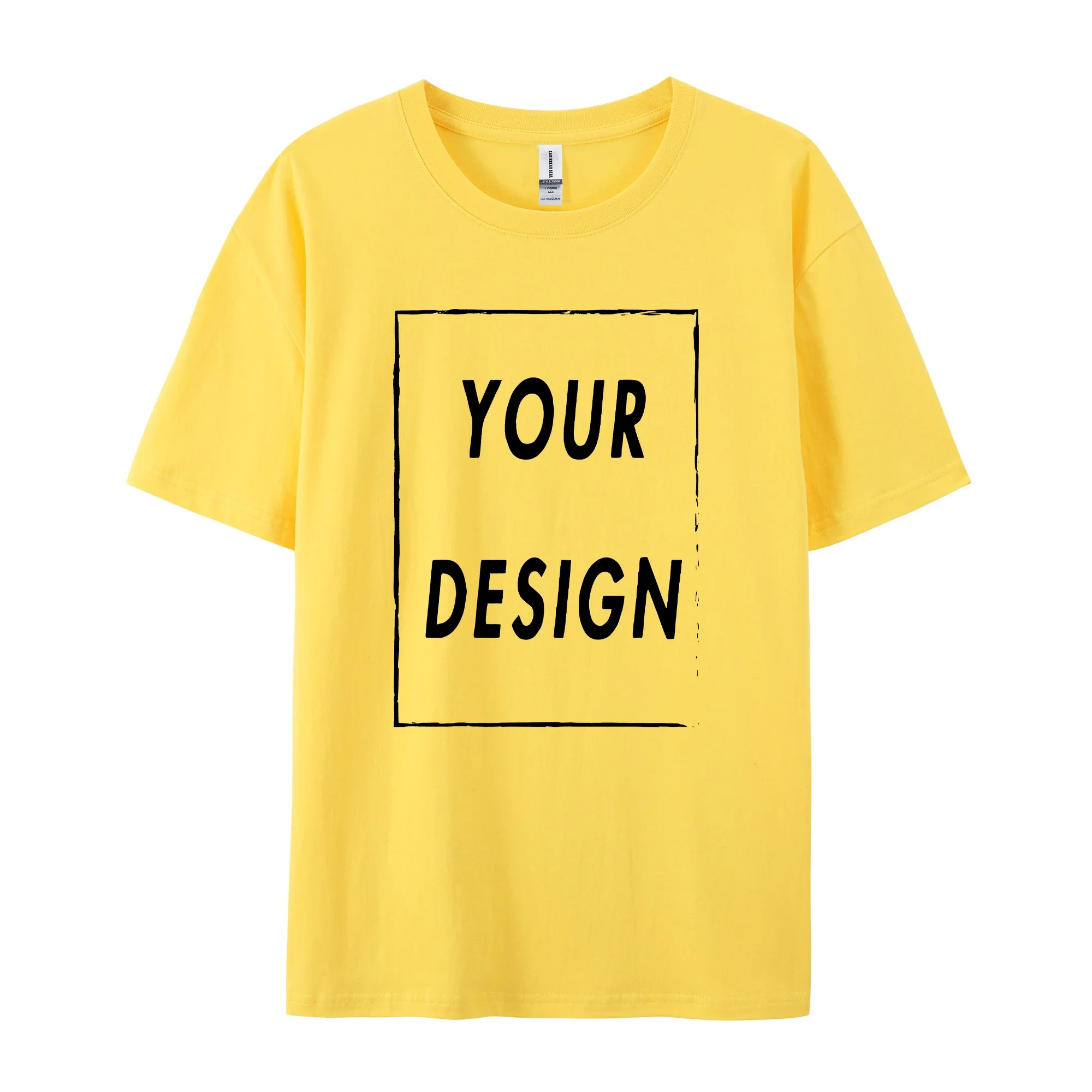 Maßgefertigte 180GSM 100% Baumwolle Unisex T-Shirts - Fügen Sie Ihr Logo/Foto/Slogan Hinzu, Mittlere Stärke für Ganzjähriges Tragen – Detail 19