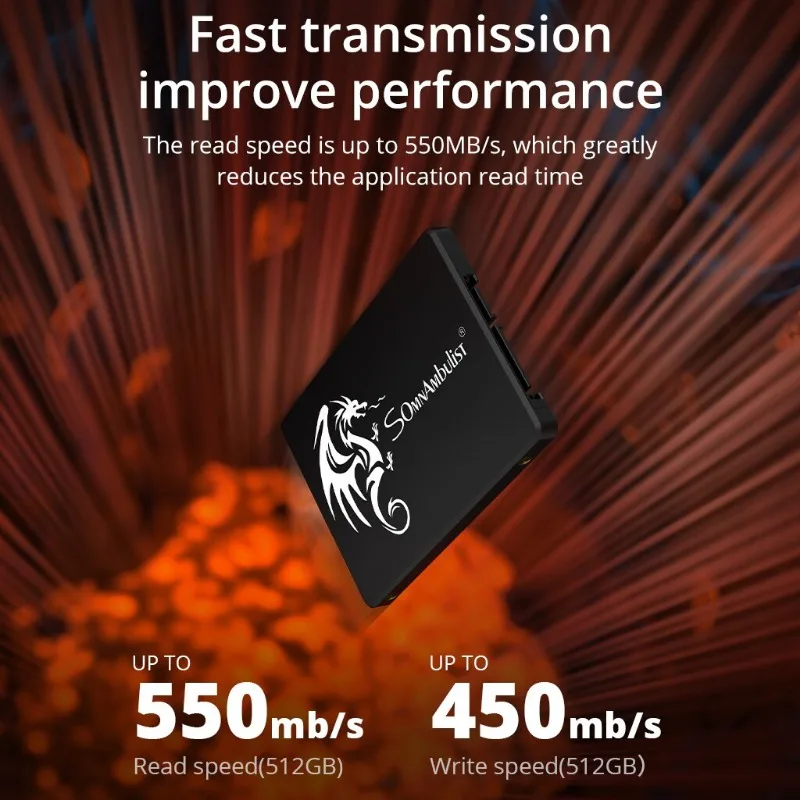 SomnAmbulist Resplendent Sata3 솔리드 스테이트 드라이브 2.5 1TB 2TB SSD 120GB 240GB 480GB 960GB SSD 노트북 데스크탑 PC용으로 최적화됨 썸네일 3