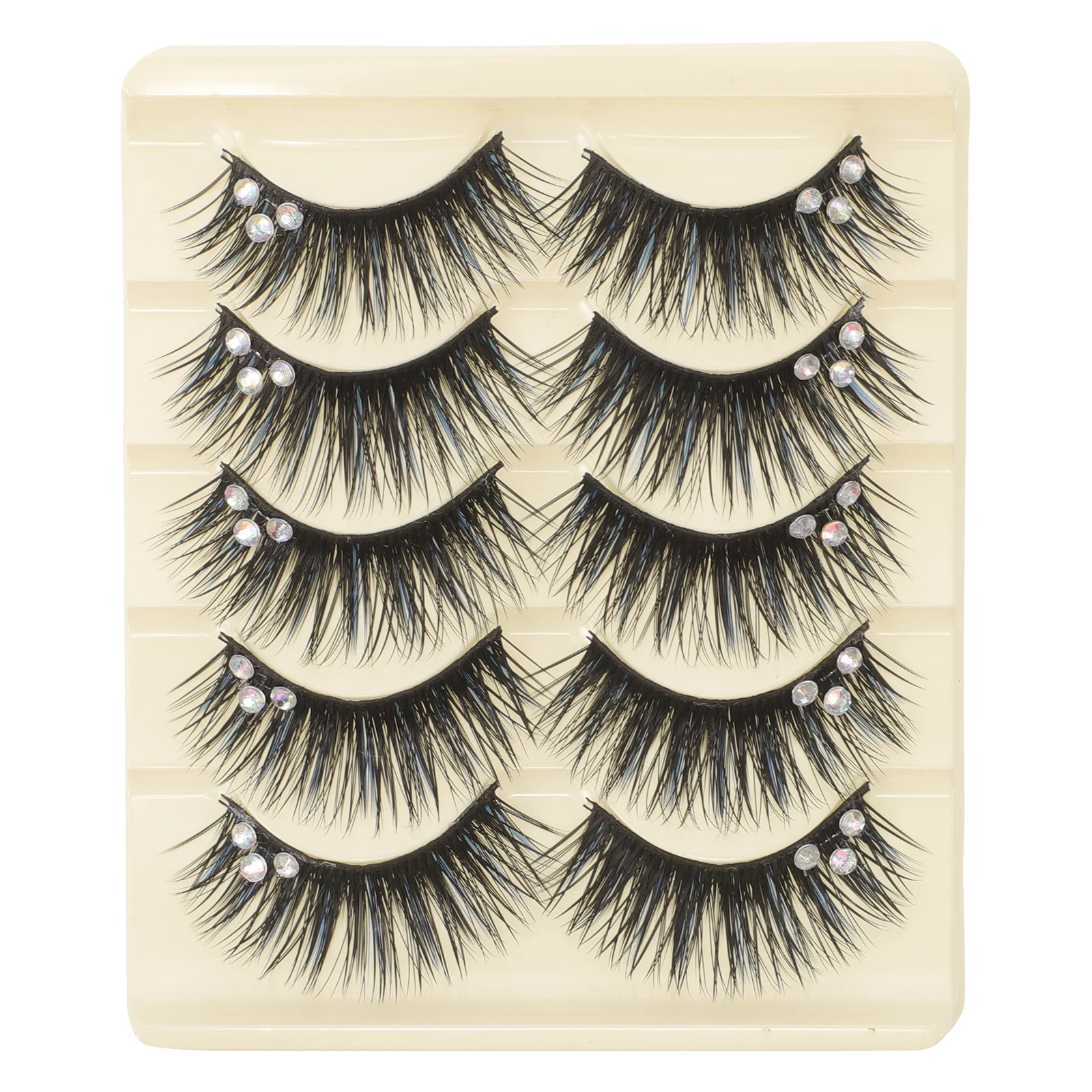 5Pairs Individual False Eyelashes Lightweight Non Deformable Soft Natural Look False Lashes for Women Perfect for Daily Use