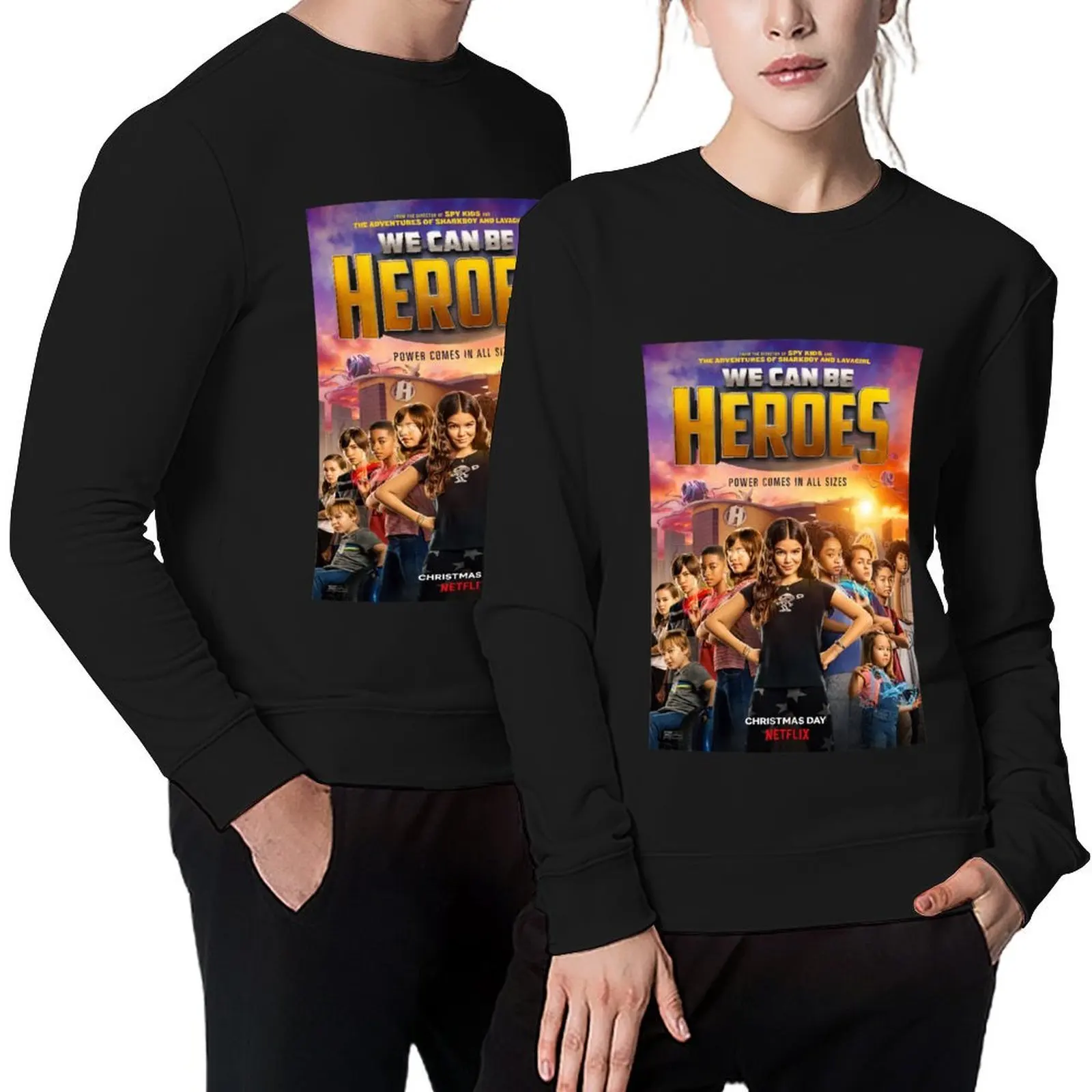

We Can Be Heroes Netflix Pullover autumn clothes autumn jacket men anime clothing clothes for men aesthetic sweatshirts