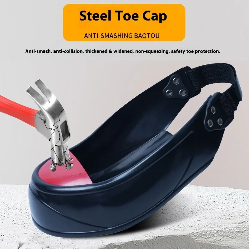 Steel Toe Safety Shoes Puncture Proof Construction Work Boots Metal Detectable Visitor Protective Gear Compliant Foot Protector