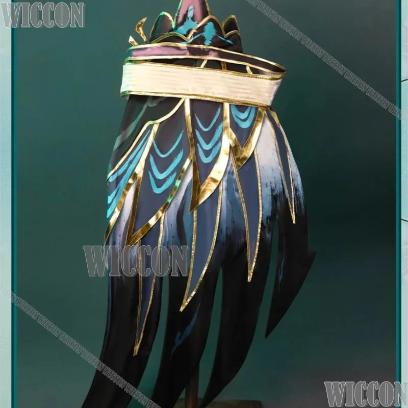 

asdh8@League of Legends Xayah Rebel Orchid Elegance Cosplay Clothes Full Set Women Game Feather Dress Outfit Halloween Carnival