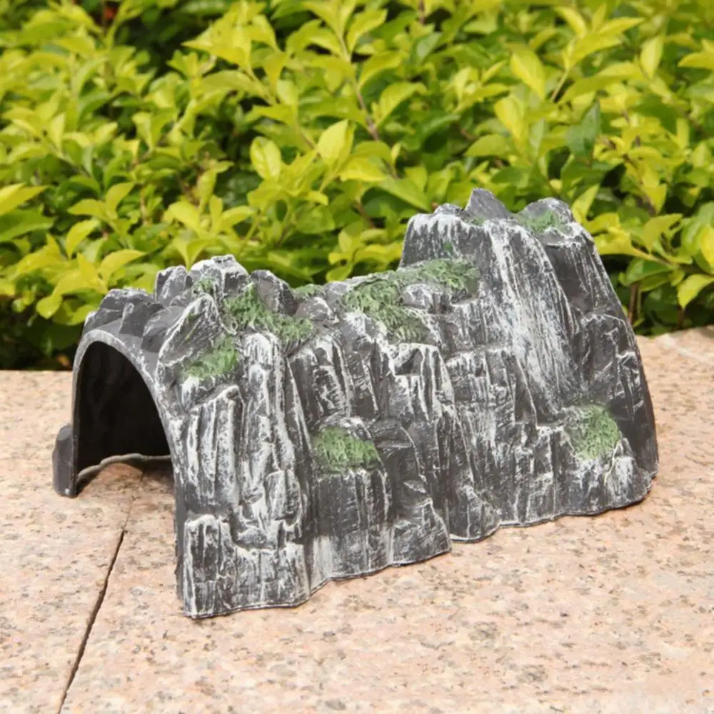 Simulation Rockery Train Cave Tunnel Model DIY Miniature Railway Scene Accessory Simulated Cave Scene Model Toys Gift For Kids