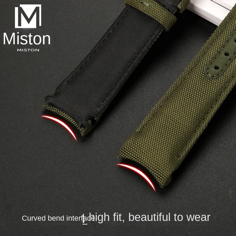 Adatto per Omega Speedmaster Seamaster 300 obatory Ocean Universe Superb Space Snoopy Arc cinturino in Nylon 20mm 22mm