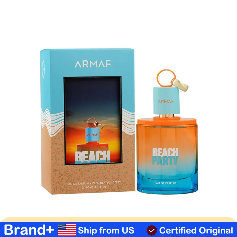

Original Armaf Beach Party for Women Eau De Parfum Spray 3.4 Ounce Fresh Aquatic Cologne Men Long Lasting Woody Scent Portable