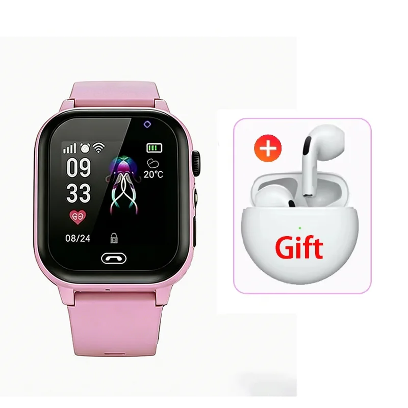 Lenovo 2027 5G Kinder-Smartwatch SOS GPS Videoanruf Kamera Wasserdicht SIM-Karten-Unterstützung Kopfhörer Kinderuhr für Jungen Mädchen