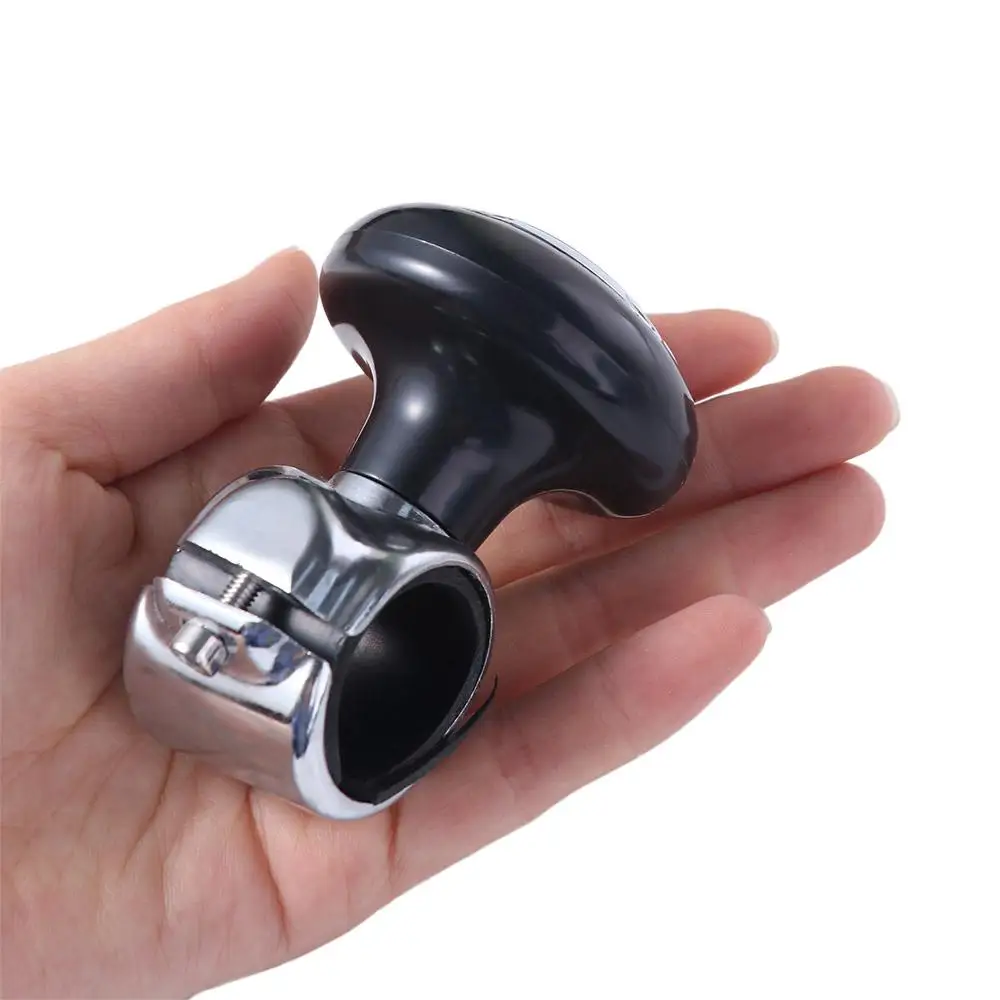 Practical ABS Steering Wheel Spinner Knob Car Turning Adapter Steering Wheel Ball Handle Rotating Black Car Accessories Auto