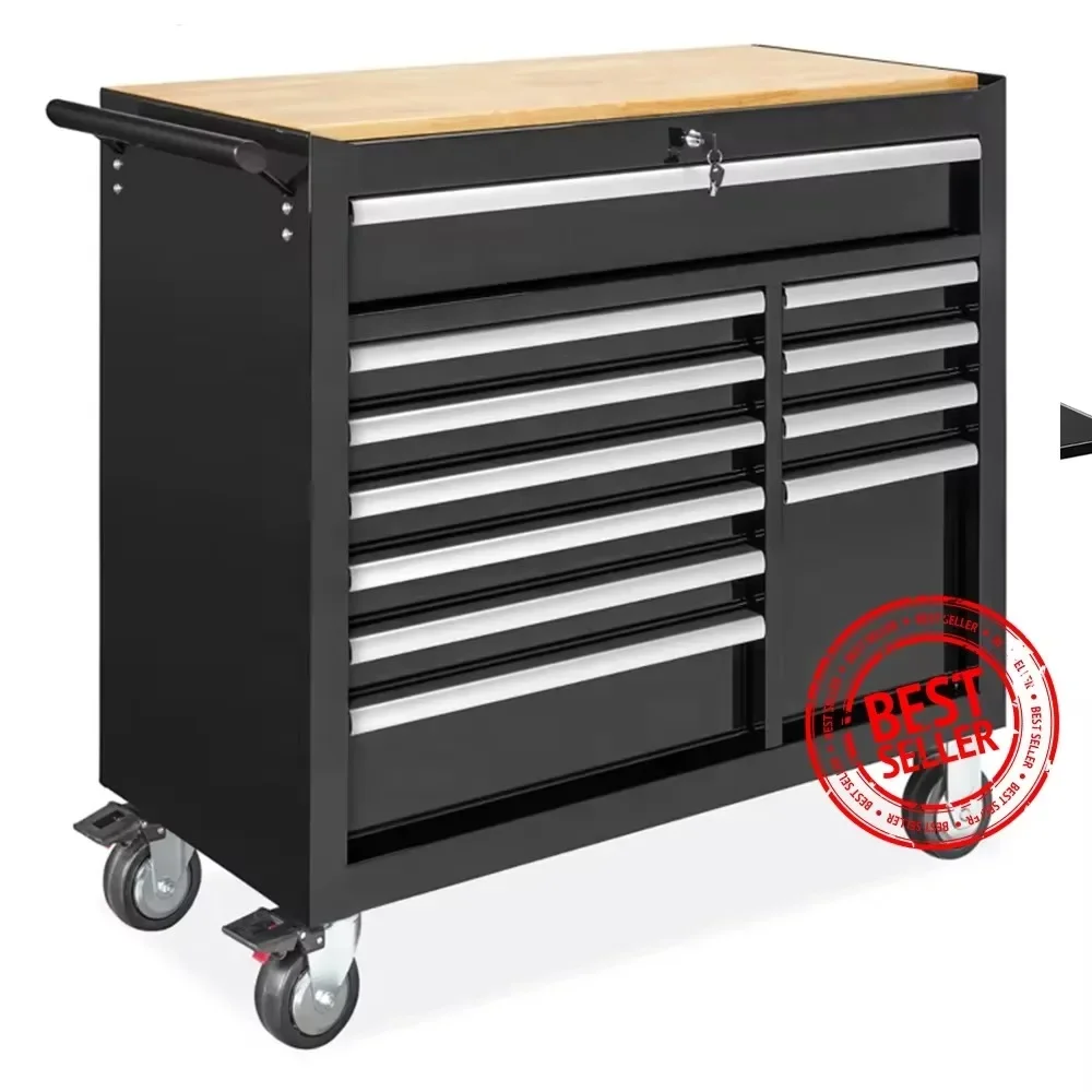 11 Drawers Rolling Heavy Duty Tool Storage Cabinet Mobile Workbench Empty Tool Storage Cabinet Garage Workshop