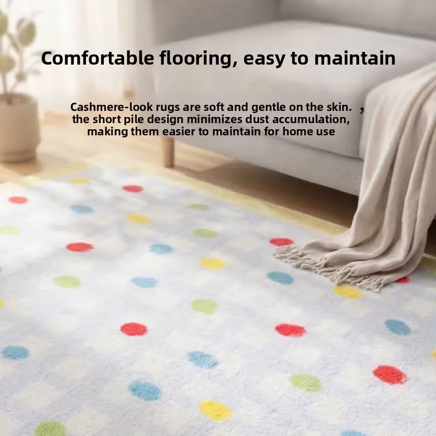 Cute Cartoon Dog Shaped Rug, Soft Fluffy Animal Floor Mat, Non-Slip Doormat for Bedroom Living Room Bathroom Kids Room Decor