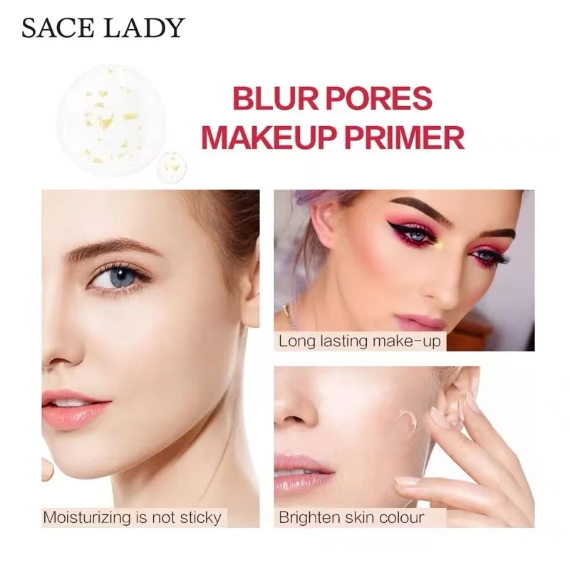 SACE LADY 12ml All Matte Invisible Pore Oil-control Brighten Face Foundation Base Face Porefesional Cream Primer Korea Makeup