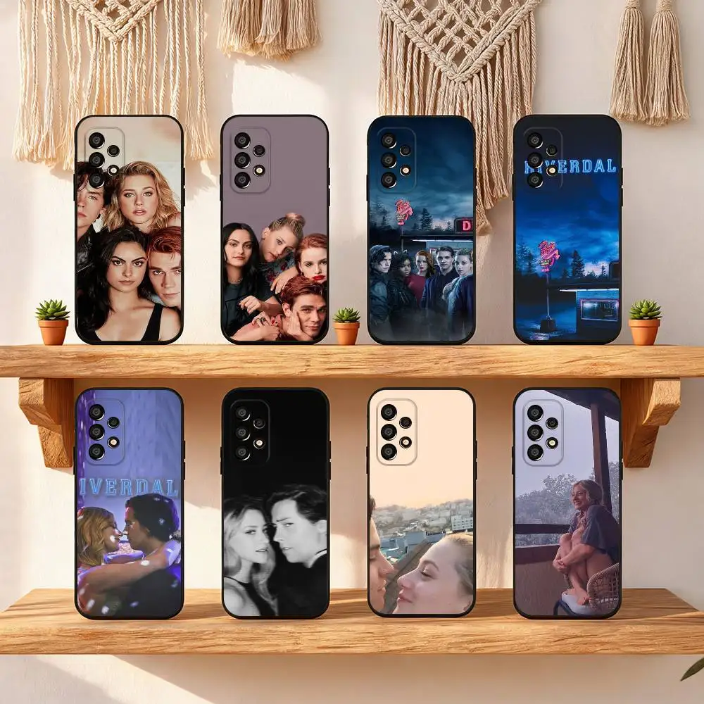 Anime R-Riverdale Phone Case For Samsung Galaxy S25 FE S24 S23 S22 S21 S20 S10 S10E Ultra Plus FE Note 20 Ultra Black Cover