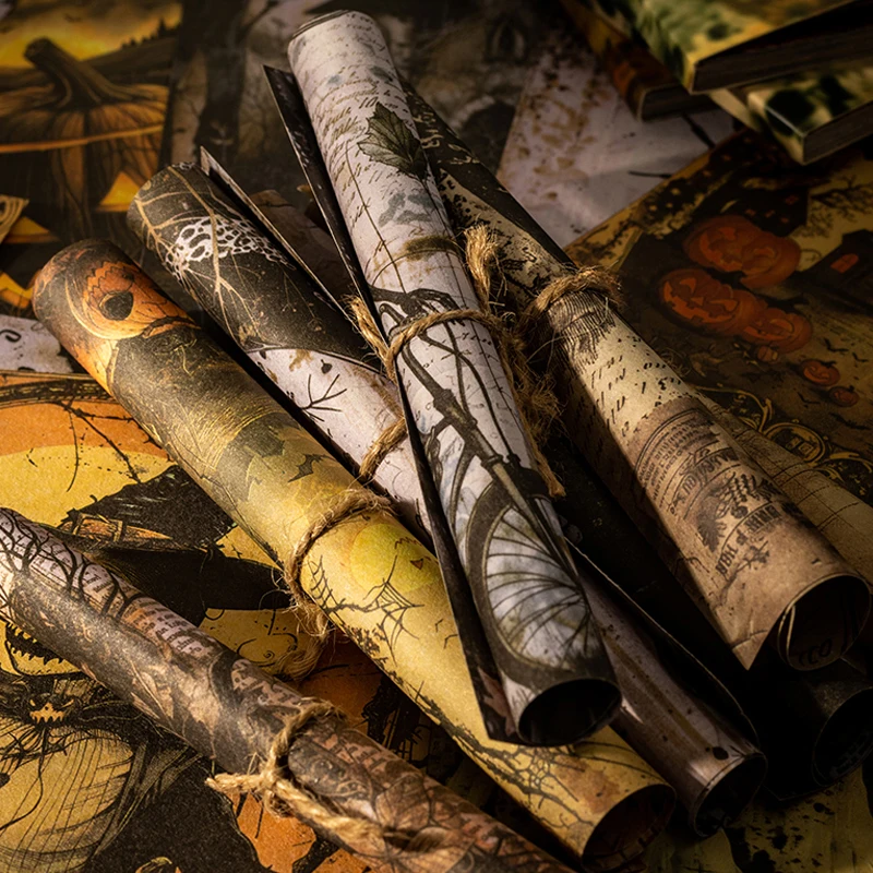 Mr Paper 84pcs Ghost Notes Series Double Sided Material Paper Book DIY Handbook Collage Calendar Diary Phone Case Notebook