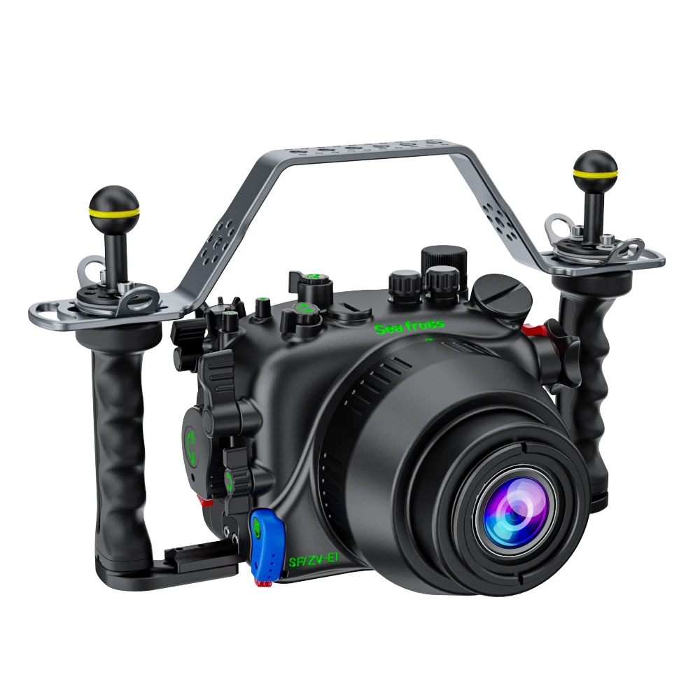 Seafrogs SF10012 Aluminum Alloy Camera Case Body Waterproof 100M for Sony ZV-E1Metal Housing Protection
