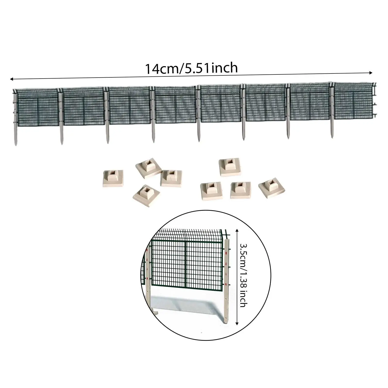 ملحقات السكك الحديدية ذات مسار السياج المصغر لتخطيط السكك الحديدية النموذجية