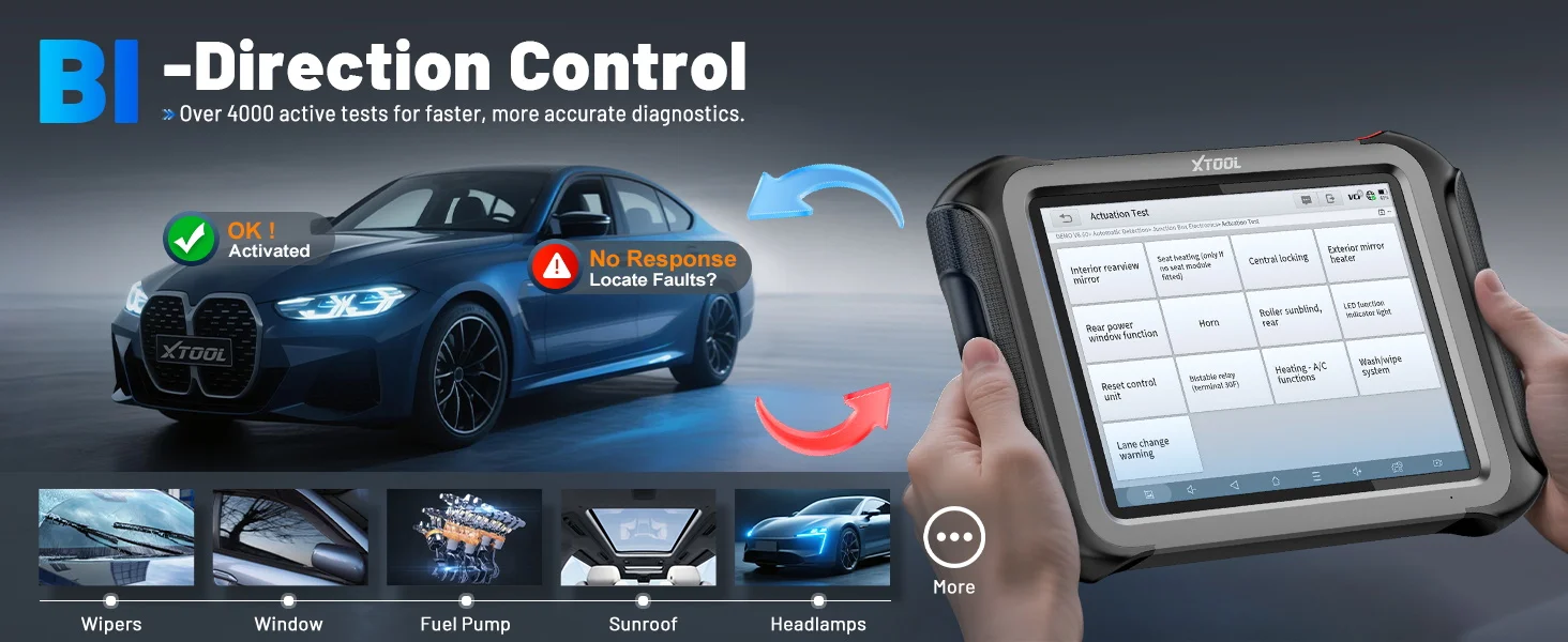 XTOOL D9S PRO Steuergeräte-Programmiergerät, Kfz-Diagnosegerät mit Topologiekarte 2026, Kfz-Scanner mit 45 Diensten, OBD2-Scanner – Detail 8
