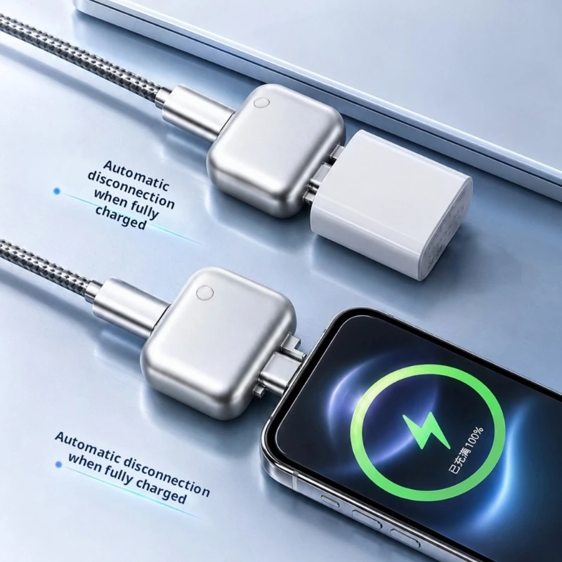 Power Cut-Off Protectors Fast Charging Safety Adapter Fully Charged Separator 140W Type C Intelligent Auto Disconnect Charging