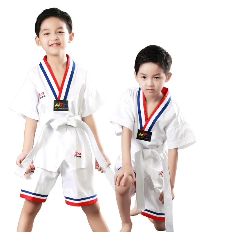 Taekwondo Dobok WTF Approved Professional Martial Arts Wear With White Belt