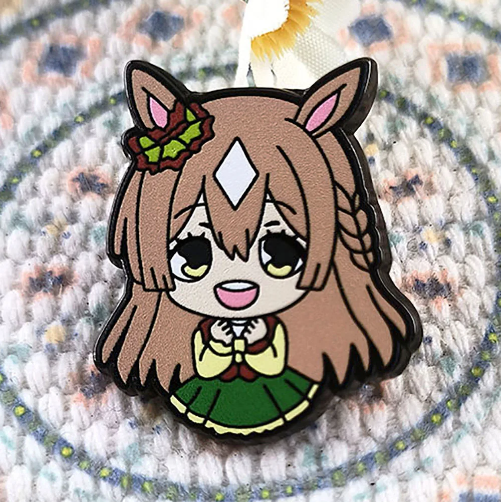 Umamusume: Pretty Derby Brooch Cartoon Game Characters Enamel Pin Creative Anime Peripheral Badge Fashion Collar Jewelry Gift