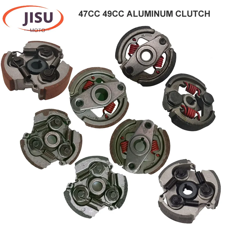 2 Stroke Air Cooled 47cc 49cc Aluminum Clutch Pads Springs Minimoto Pocket Bike Mini Dirt Bike Quad ATV Engine Clutch Assembly