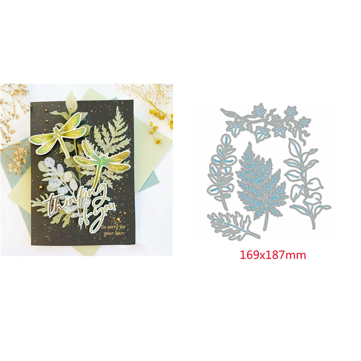 

Metal cutting mold 2023 Christmas flowers and plants scrapbook DIY greeting card metal carbon steel mold