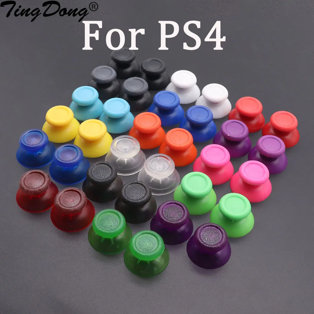 10PCS=5Pair 3D Analog Thumb stick Grip Cover Button Joystick Cap Replacement for PS4 Pro Controller Thumbstick Cap