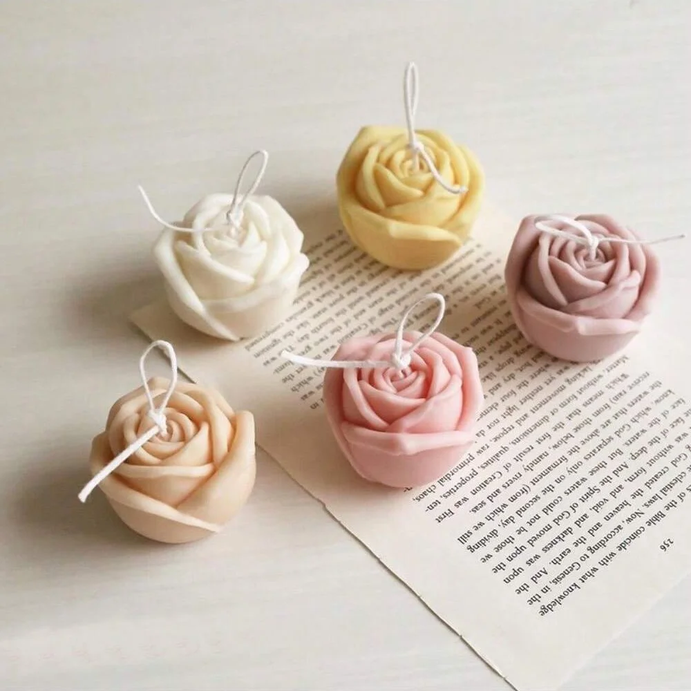 

3D роза силиконовая форма для свечей DIY торт шоколадный инструмент для выпечки подходит для фестивального изготовления подарков украшения ручной работы