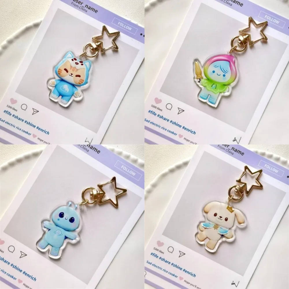 Thai Star CP Ken Nanping Deng Chuyi Hai Jing Acrylic Keychain Q-version DMD Peripheral Fans Support Gift Bag Pendant Accessories