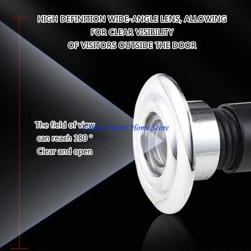 

LXAF дверной глазок Широкий обзор повышает безопасность дверной глазок Простая установка для контроля доступа в дом