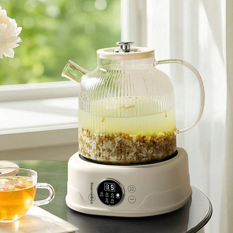 Multi-functional Flower Teapot Glass Tea Maker with Control Portable Electric Kettle for Office And Home Health Brewing Cup