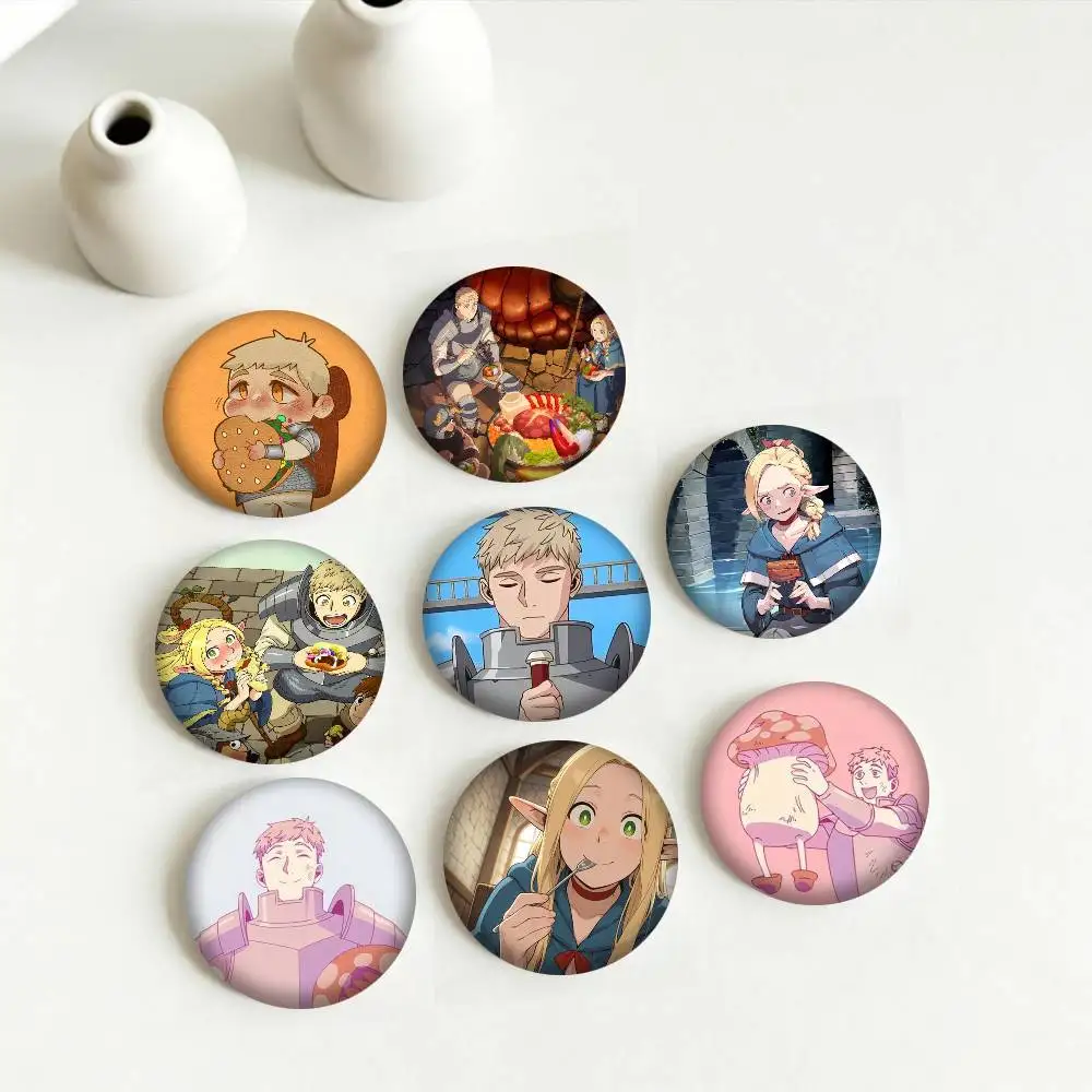 A-Anime D-Delicious in Dungeon 25mm 32mm 44mm 58mm 75mm Brooches Badges Pins for Accessories Gift