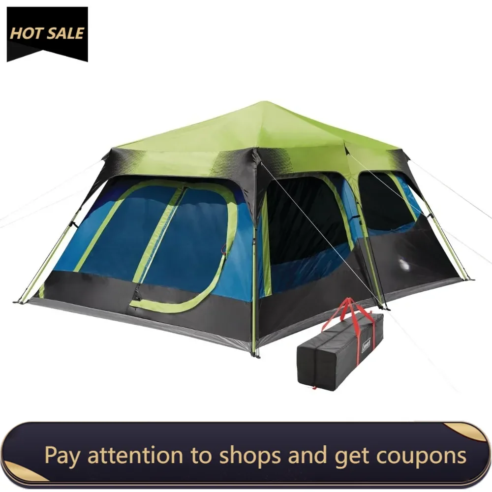 

Camping Tent with Instant Setup，4/6/8/10 Person Weatherproof Tent with WeatherTec Technology，and Included Carry Bag Freight free