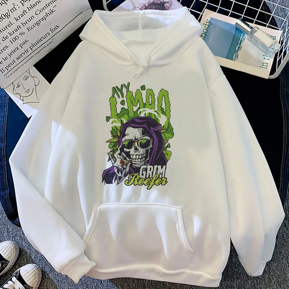 

Bong Weed hoodies women Korean style funny streetwear japanese sweater women Kawaii Hood