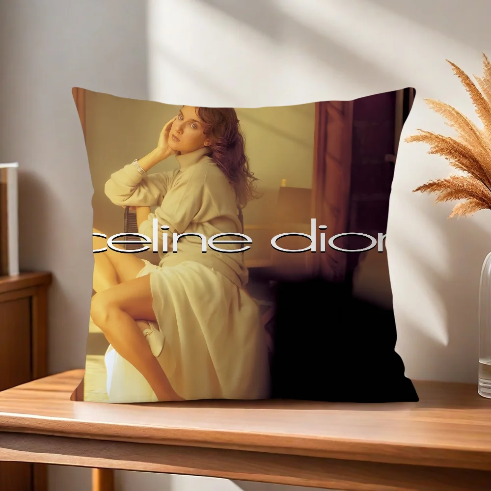 C-Celine D-Dion Kissenbezug Kissenhülle für Zuhause, Sofa, Wohnzimmer, Büro, Café, Auto. – Detail 5