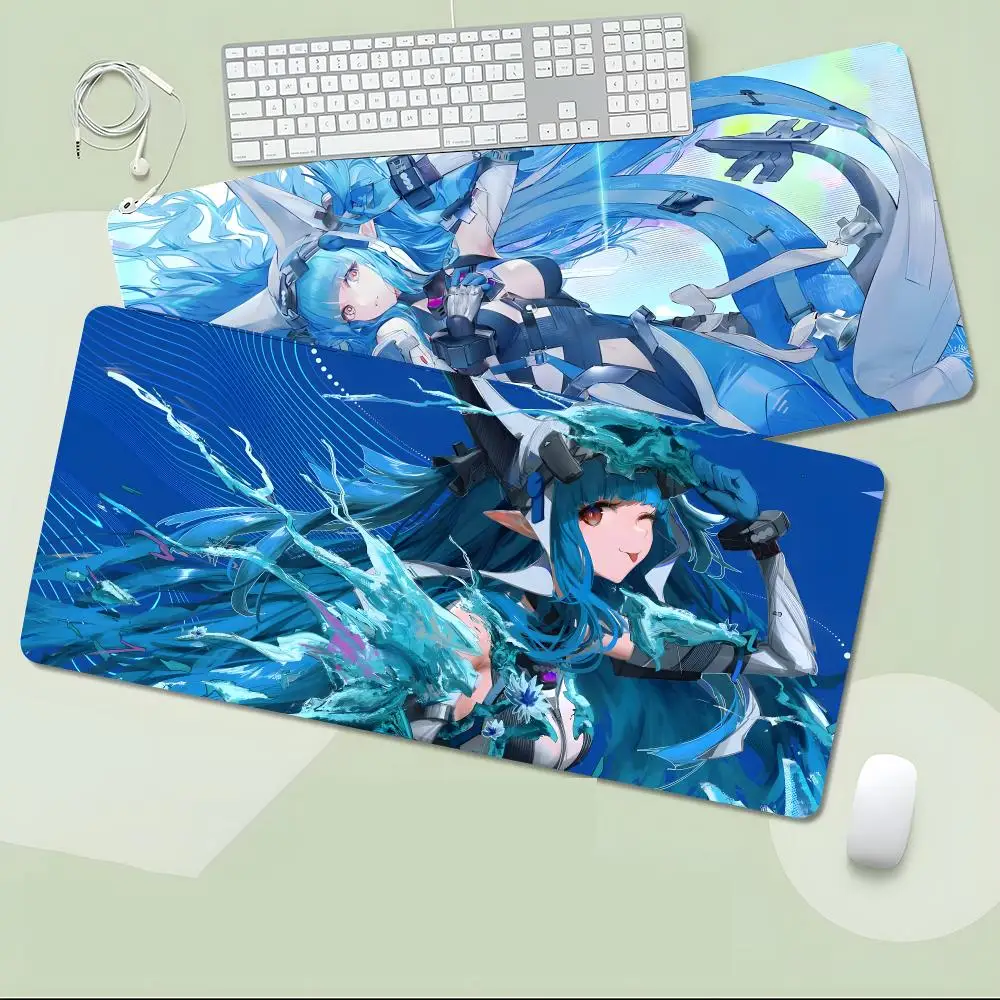 Daily Sharp Tactical A-Arknights Mouse Pad Non-Slip Large Desk Mat Thick Stitched Edge Gaming Mousepad