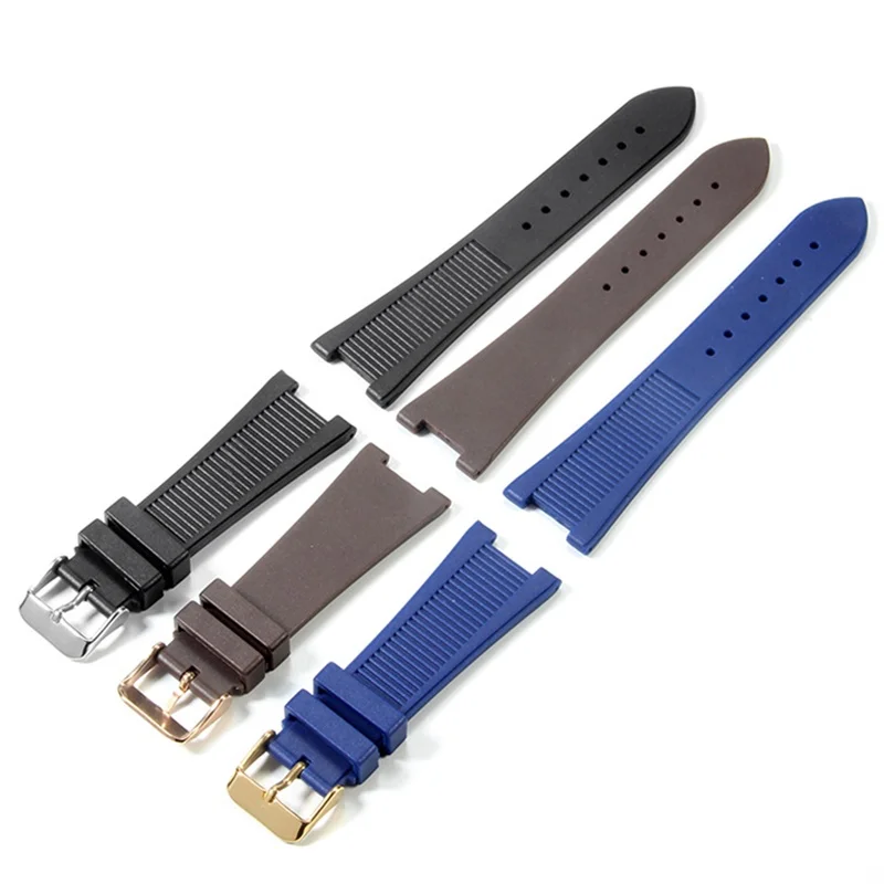25mm Premium Silicone Watch Strap for PATEK PHILIPPE 5711 5712G Series Special Interface Folding Clasp Watch Belt Accessories