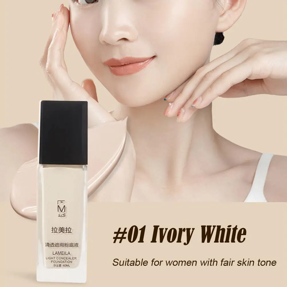 1pcs Liquid Foundation Naturally Covers Flaws Without Foundation Blemishes Powder Face Plain Conceal Transparent Sticking C P5B9