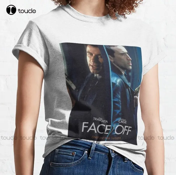 Faceoff John Travolta Nicolas Cage Only One Will Survive Classic T-Shirt Oversized T Shirt Fashion Tshirt Summer Xs-5Xl Hip Hop