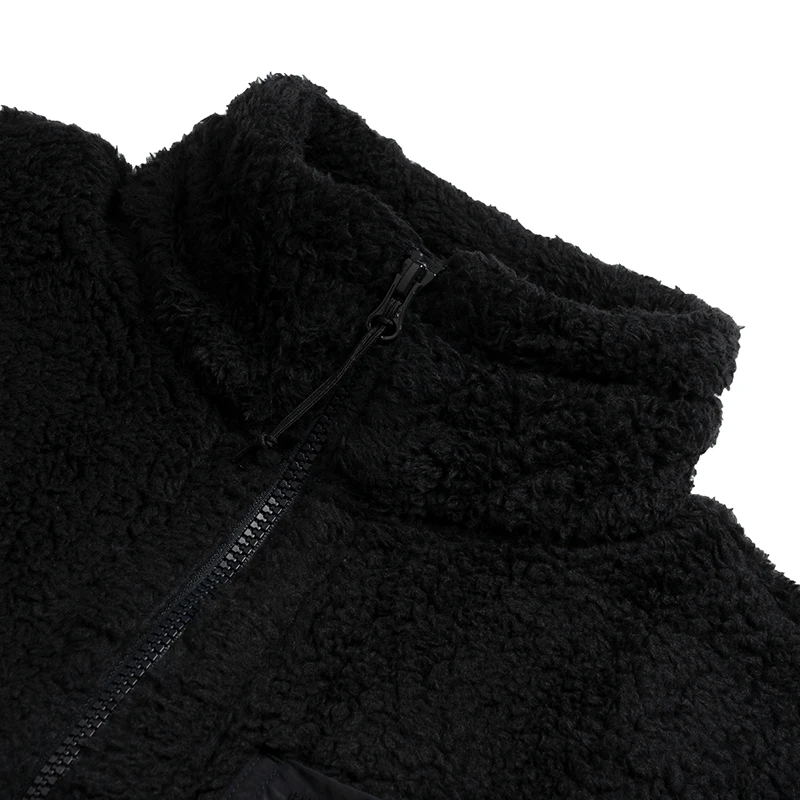 Underarmour Ua المرأة الوقوف طوق صوف الضأن سترة في الهواء الطلق الدافئة يندبروف مريحة سترة أنيقة تحمل شعار لعبة البيسبول 1389365-001 #6