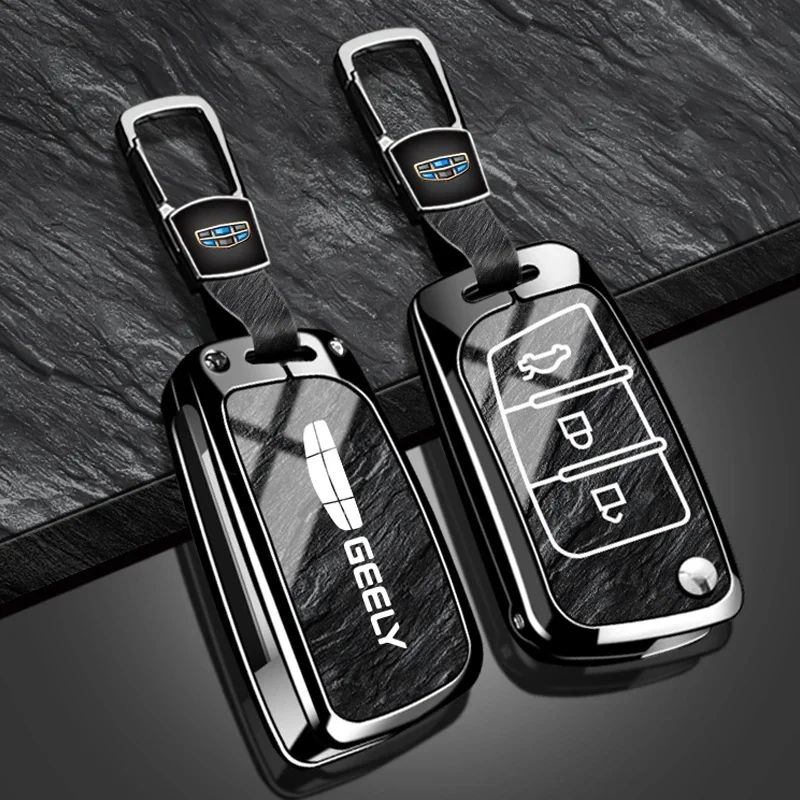 Zinc alloy car key set suitable for Geely Emgrand EC7 EC8 GC6 EC715 EC718 Emgrand 7 EU7 EC7-RV EC718-RV 2015 2016 2017 key set