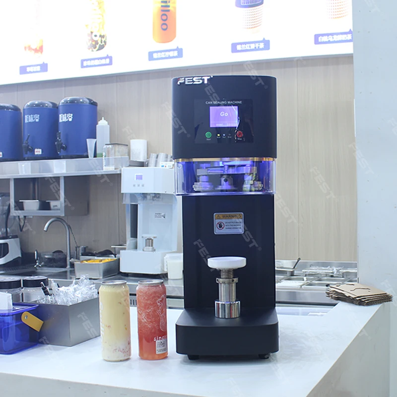 

Automatic Juice Cup Drinks Sealing Machine POP Can Sealing Machine Jar Sealing Machine