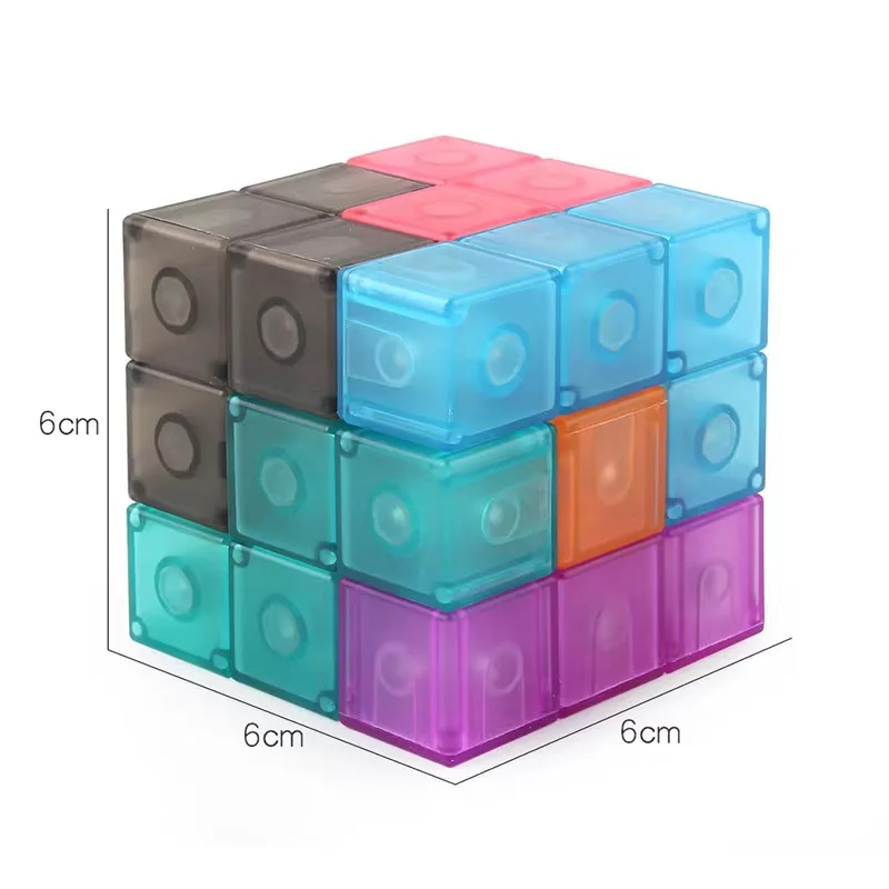 Cubo magnético Moyu Meilong Ruban 3D Twist Blocos de Construção Puzzle Cubing para sala de aula Cubo de velocidade para crianças